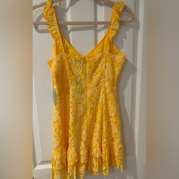 Forever 21 Yellow Lace Dress - Picture 2 of 7